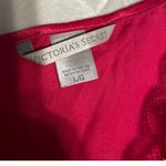 Victoria's Secret  Satin Slip Short Nightgown Size Large Pink Lace Nighty Pajamas Photo 2