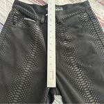 Vintage Whittall & Shon Black Snakeskin Pattern PVC Pants Size 4 Photo 7