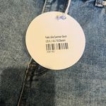 Princess Polly Blue Distressed Jean Shorts Photo 2