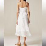 J.Crew NWT  Embroidered Midi Dress Ramie White Photo 5