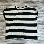 Michael Kors Michael MK Women's Sweater Shirt White Black XS Extra Small Dolman Photo 2