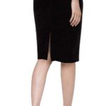 White House | Black Market Black Velvet Pencil Skirt, 8P, NWOT! Photo 5