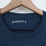 American Giant Women's Vintage Crew Size S Made In USA Blue Photo 2