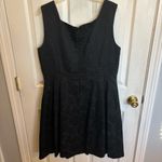 Ellen Tracy  Black Textured Mini Dress Photo 4