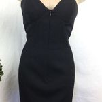 Saelee Black Cutout Back Zip Front Rubbed Mini Occassion Cocktail Dress 6 Photo 0