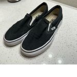 Vans Black/White slip on size 8 Photo 1