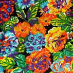 Vintage 60s/70s Psychedelic Midi Skirt Multiple Size 14 Photo 2