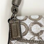 Coach Kristen OP Art Sequin Logo Bag Top Handle Satchel Mini Purse 45088 Y2K Photo 4