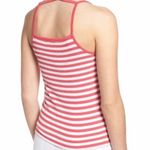 BP pink and white striped strappy caged ribbed camisole tank top Photo 1