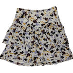 ALC Frank ALC Designer Mini Skirt 2 Flare Abstract Print‎ Side Zip Resortwear Trendy Photo 0