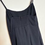 Abercrombie & Fitch Black Ruched Mini Slip Dress with Straps Size Small Photo 2
