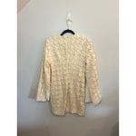 Black Halo  Eve Dress Houndstooth Textured Bell Sleeve Mini‎ Dress Size 4 Photo 2