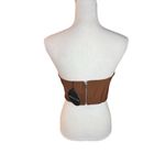 White Fox Boutique White fox brown corset top strapless Fairycore festival whimsigoth steampunk Photo 4