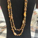 Tigers Eye and beads Brown Stone Necklace Photo 1