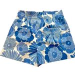 ZARA Blue & White Floral High-Waisted Shorts – Summer Vacation Resort Wear Women's Photo 7