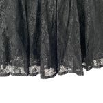 Chia Vintage Lace and Distressed Black Leather High waisted skirt size 6 Photo 2