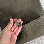Good American Baggy Cargo Fatigue Pants Champagne olive green wide leg loose fit Photo 10