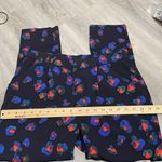 Topshop  Abstract Floral Print Navy Pants Size 6 Photo 7