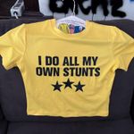 Cute Graphic Tee Yellow Photo 0