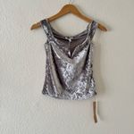 Reformation  Andria Knit Top Silver Photo 4