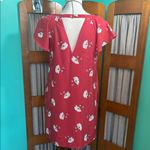Abercrombie & Fitch Red Floral Midi Dress Photo 5