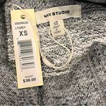 Max Studio NEW Heathered Gray French Terry Cowl Neck Sweatshirt Dress size XS Photo 5