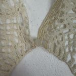 Handmade Antique Vintage Crochet Lace Collar Victorian Beige Edwardian Boho Stunning Photo 4