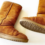 Koolaburra by Ugg  9” Shearling Boots Size 5 Tan Suede Bow Details Warm Cozy Boot Photo 8