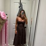 Sky to Moon Brown Midi Dress Photo 1