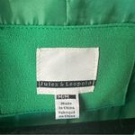 Jules & Leopold  Blazer Womens 3/4 Ruched Sleeve Green Jacket Size Medium Preppy Photo 1
