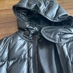 Emporio Armani Jeans Womens Black Hooded Duck Down Puffer Coat Jacket Size Large Photo 13