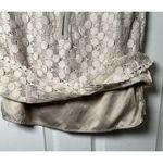 Kensie  Skirt Womens Size 4 Lace overlay ‎ Lined Beige Back Zipper Lining Torn Photo 4