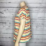 Style & Co Plus NWT Size 3X Rainbow Stripe V-Neckline Essential Knit Top Shirt Photo 2