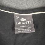 Lacoste Sleepwear Shirt Mens XL Black Henley Short Sleeve Crocodile Logo Lounge Photo 2