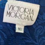 Victoria Morgan Suit Jacket Blue Size 16 Photo 6