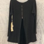Sweater tunic with back zipper and rayon detail Size M Photo 1