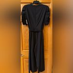 DKNY Ruched Sleeve Belted women’s Jumpsuit black size 4 Photo 3