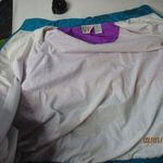 Vintage 90s Bolo Spirit boho tribal LG Wind Breaker Full Zip Jacket Purple Blue Photo 6