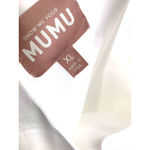 Show Me Your Mumu  Jasmine Halter Mini Dress Ivory Luxe Satin XL Photo 7