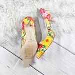 Manolo Blahnik π Women's Bb Yellow Floral Print Pointed Toeβ Pumps Size 36.5 Photo 3