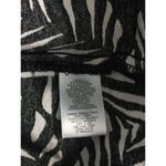 Loft Ann Taylor Sleeveless Romper Size 6 Tie Wrap Black & White Leaf Print Photo 8