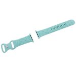 New Cyan Floral Design Apple Watch Bands 42mm 44mm 45mm 49mm Blue Photo 1