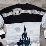 Disney Spirit Soft Sherpa/Jersey Black and White Oversized Castle Fleece Photo 6