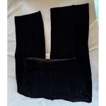 Soft Surroundings Veletta Velvet Pants Women's M Black Wide Leg Stretch Photo 8
