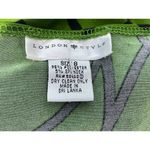 Y2K VTG London Style Dress Size 8 Green Faux Wrap 3/4 Sleeve Office Siren Twee Photo 4