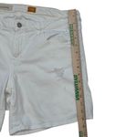 Pilcro and the Letterpress PILCRO‎ White Stretch Denim Distressed Shorts Mid-rise 30 (35) Photo 6