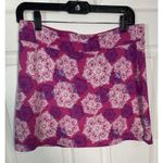 720 TRANQUILITY Med Pink & White Geo Design Tennis Golf Skirt Skort Photo 1