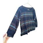 Patagonia  Organic Cotton Navy Blue Striped Shirt // Size Medium Photo 1