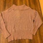 Cupcakes and Cashmere  sweater Size XL pink mauve quarter zip knit wide col… Photo 6