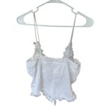 Frederick's of Hollywood Frederick’s of Hollywood White Y2K Coquette Girl Lace Crop Camisole Vintage M Photo 1